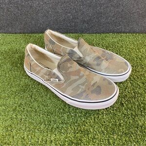 Vans Classic Off The Wall Camouflage Slip-On Men Sz 9.5 Women Sz 11 Skate Shoes